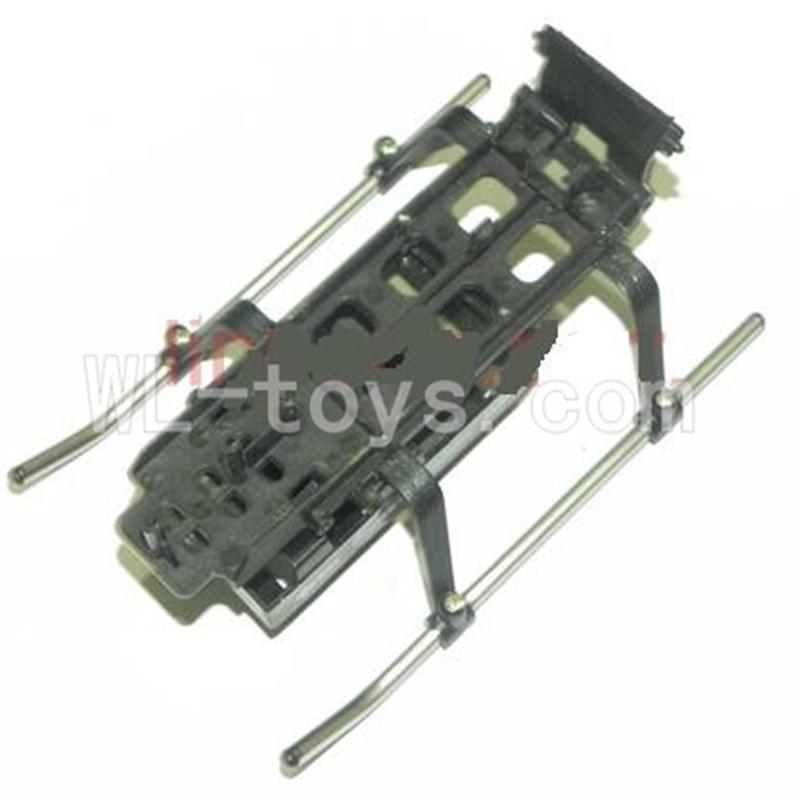 DFD F162 RC helicopter Parts-26 Landing skid & bottom frame & Battery box