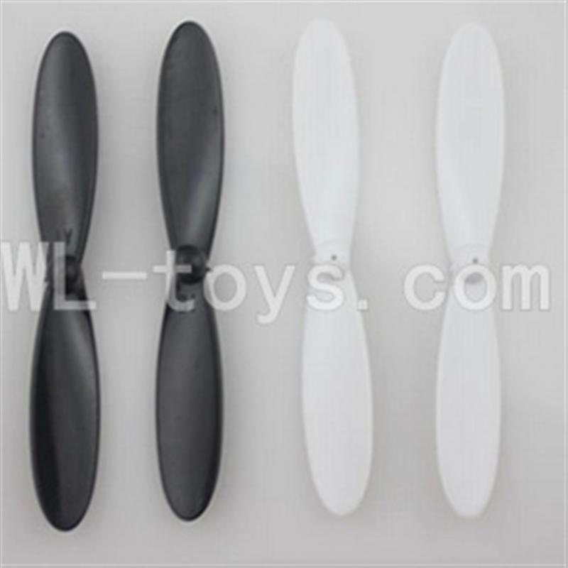 DFD F180 RC Quadcopter parts-01 Main rotor blades(4pcs-2x Black & 2X White)