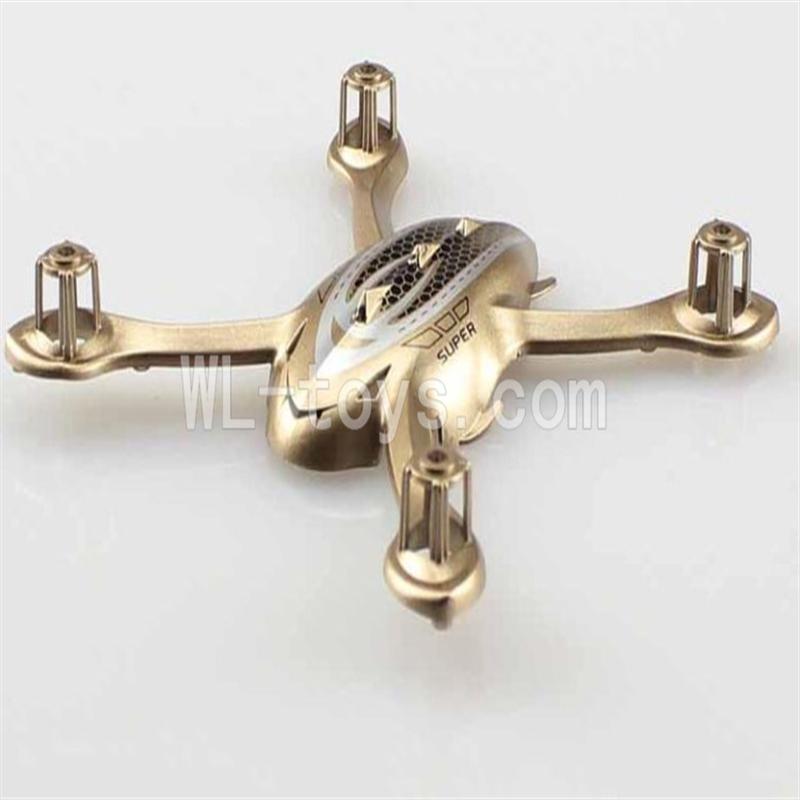 Holy Stone F180 parts-05 Upper and lower head cover-Gold(Can only be used for F180) ,Holy Stone F180 RC Quadcopter Parts,F180 rc drone parts