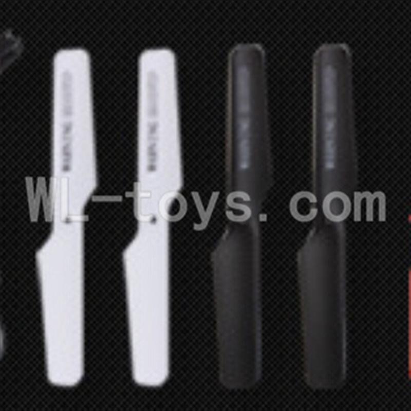 DFD F182 RC Quadcopter Parts-03 Main blades(4pcs-2x Black & 2X White)