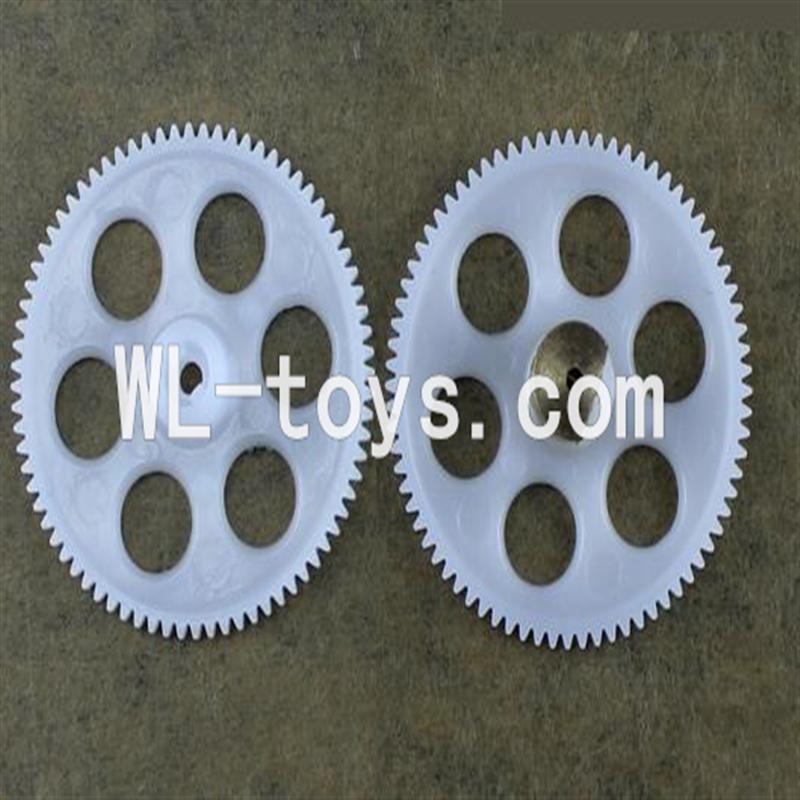 DFD F187 RC helicopter Parts-06 Upper main gear & Lower main gear with copper sleeve