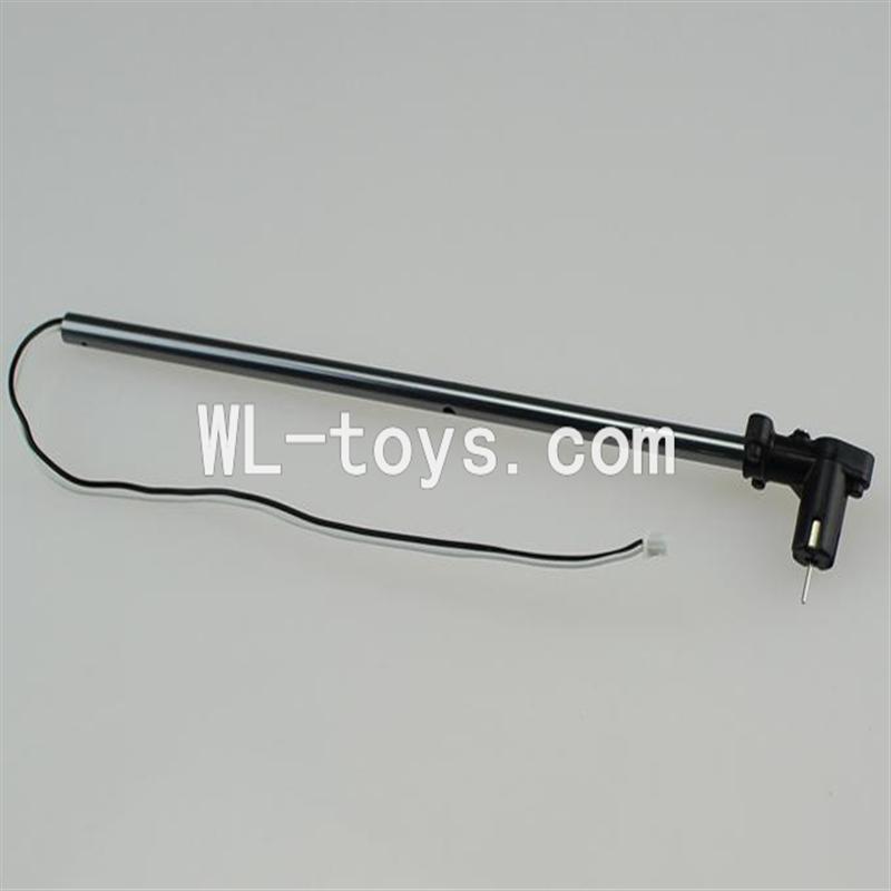 DFD F187 RC helicopter Parts-43 Whole tail unit B(Long tail pipe & Tail cover with tail motor
