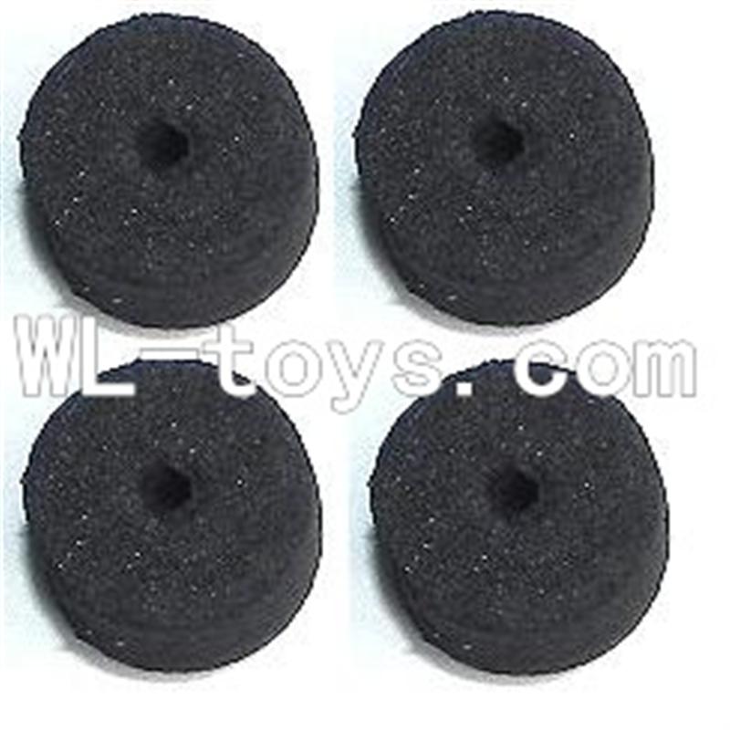 DFD F187 RC helicopter Parts-52 Sponge pad for landing skid(4pcs
