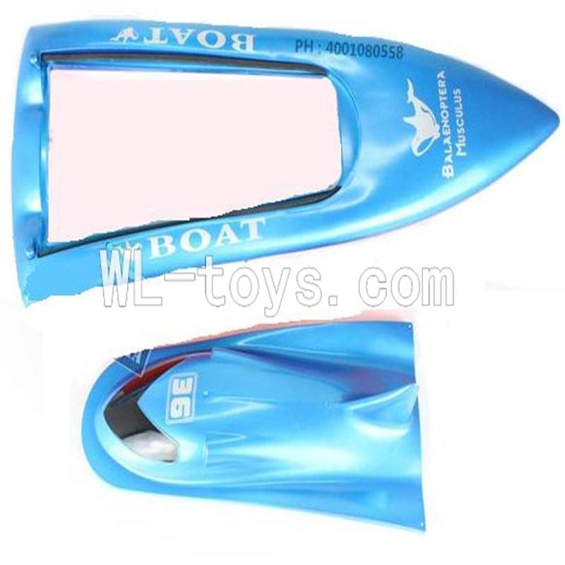 Double Horse 7002 Boat DH 7002 parts-01 Upper cover & Lower body boat cover-Blue (Free shipping worldwide By EMS)