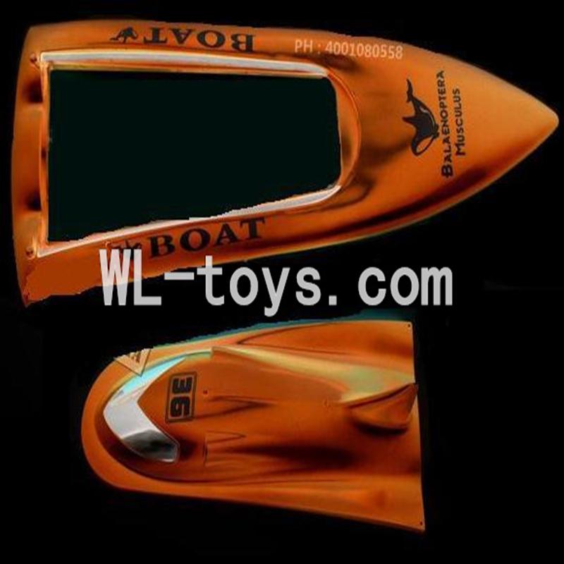 Double Horse 7002 Boat DH 7002 parts-06 Upper cover & Lower body boat cover-Yellow (Free shipping worldwide By EMS)