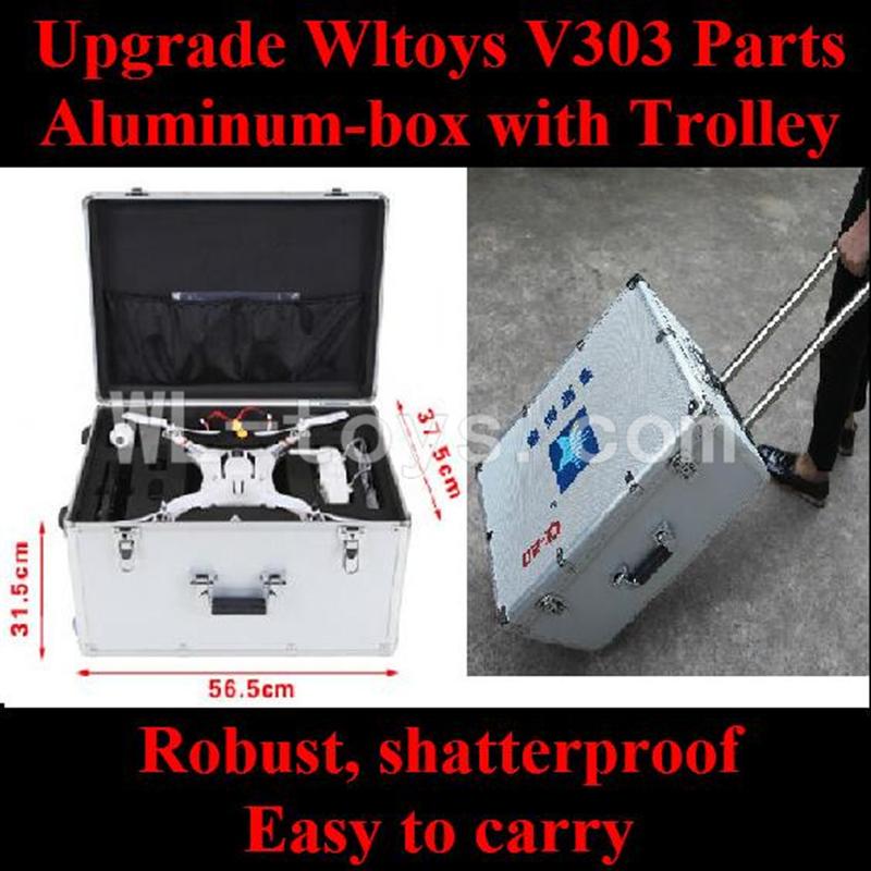 Wltoys V303 Quadcopter parts ,Upgrade WL toys V303 Parts-Aluminum-box with Trolley wholesale