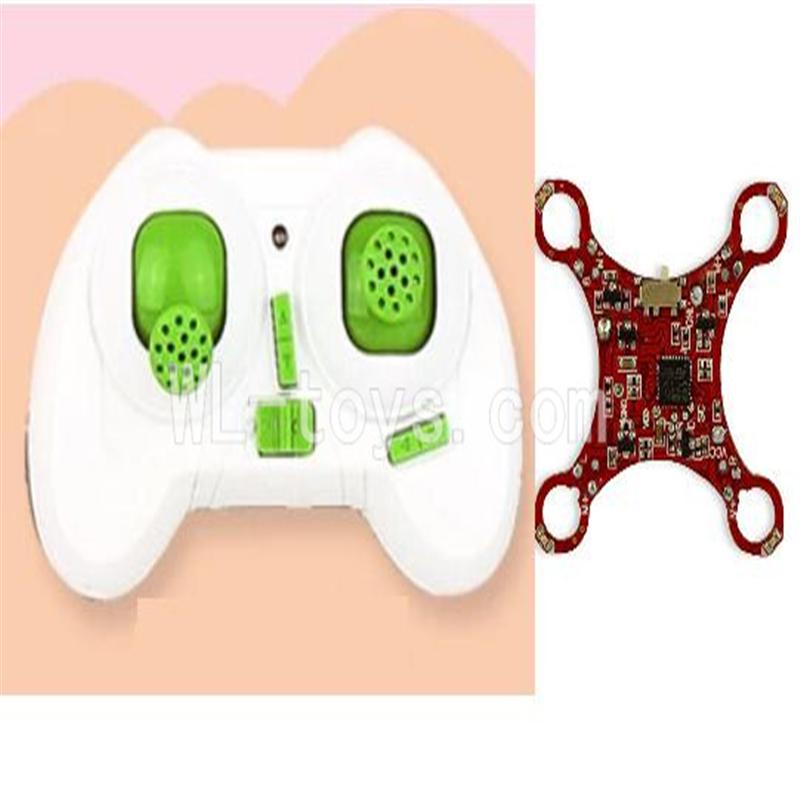 SanLianHuan CX-10 Quadcopter parts ,SH CX-10 parts-14 Transmitter& Circuit board-Green