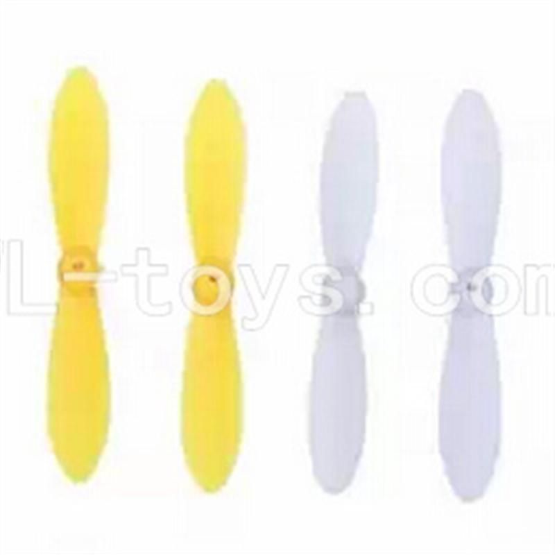 SanLianHuan CX-10 Quadcopter parts ,SH CX-10 parts-28 Upgrade-Blades(2x Yellow & 2x Red)