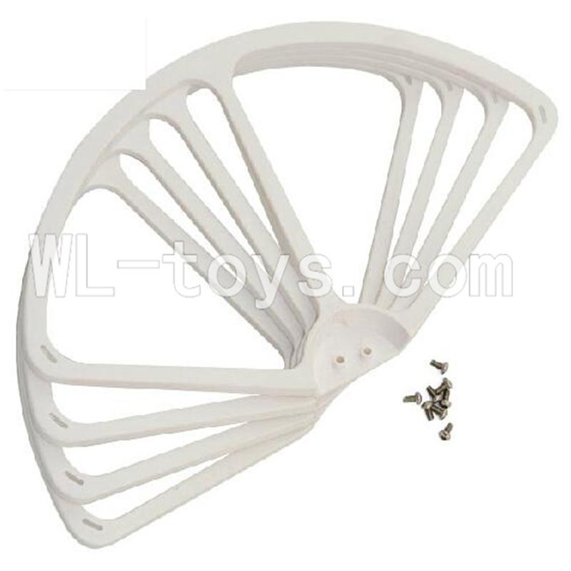 SH CX-20 RC Quadcopter SanLianHuan CX-20 Parts-16 Fan-Shape Protection frame(4pcs)-White & Screws