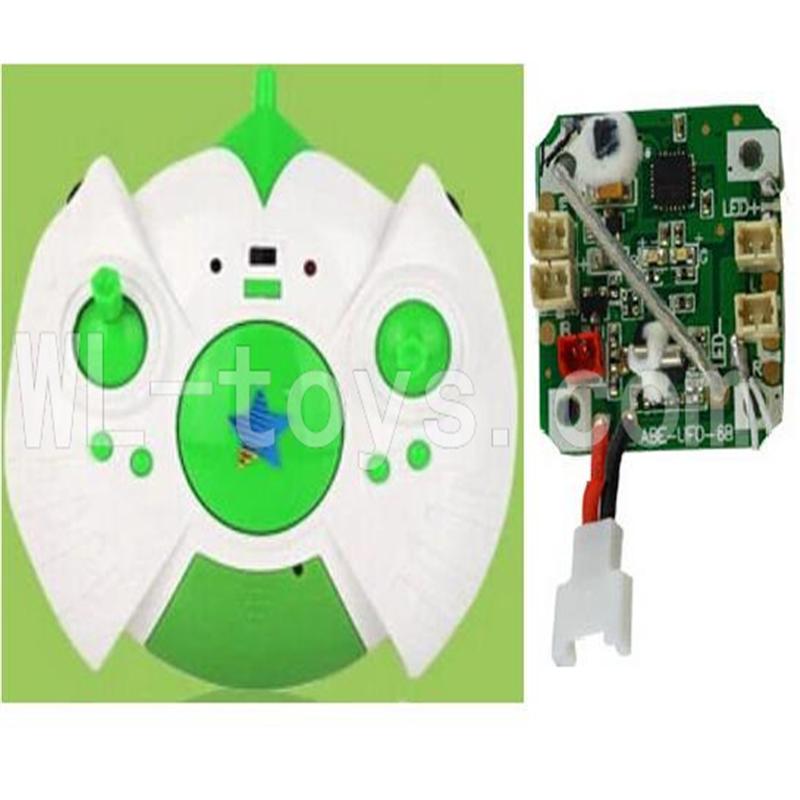 SH CX-30 Quadcopter Parts ,SanHuan CX-30 Parts-07 Circuit board & Transmitter-Green