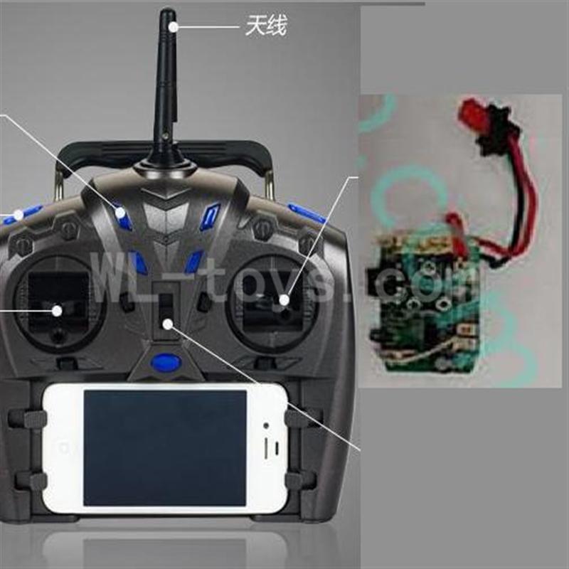 Attop toys YD-215 RC helicopter parts-42 Transmitter & Circuit board,Receiver boardAttop toys YD-215 RC helicopter parts-42 Transmitter & Circuit board,Receiver board