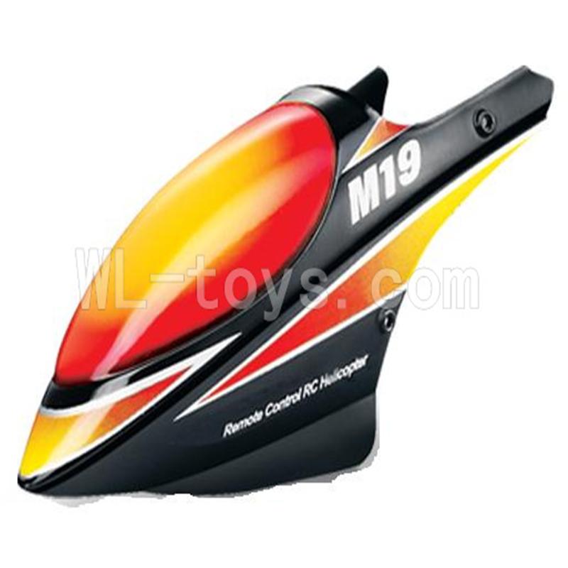 Skytech M19 RC Helicopter parts-01 Head cover-Orange