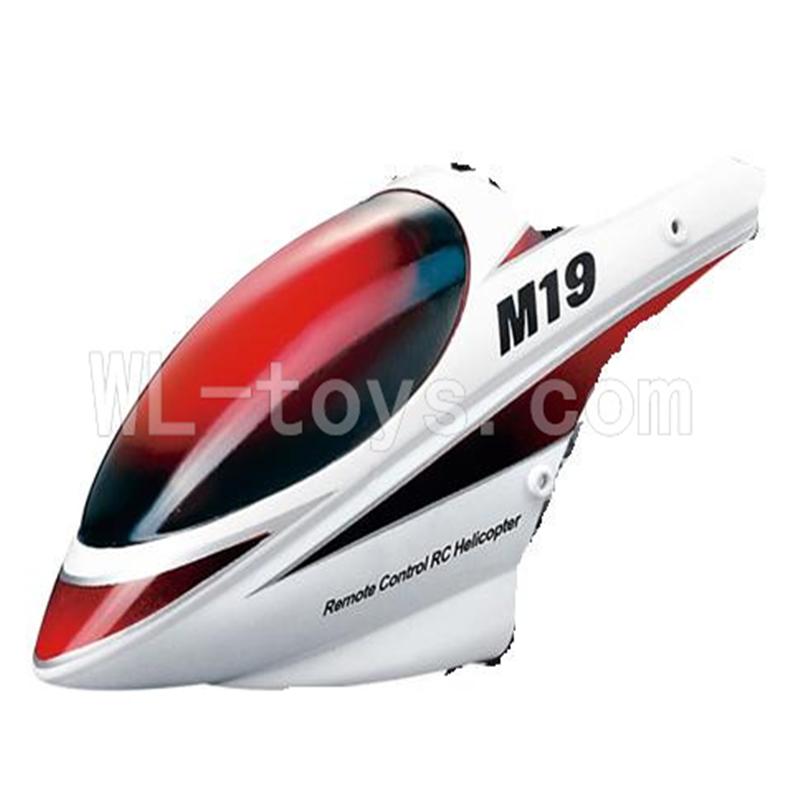 Skytech M19 RC Helicopter parts-02 Head cover-White