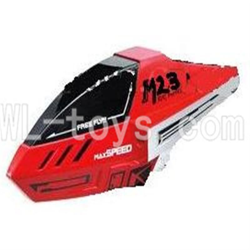 Skytech M23 RC Helicopter Parts-02 Head cover,Cannopy,shell-Red