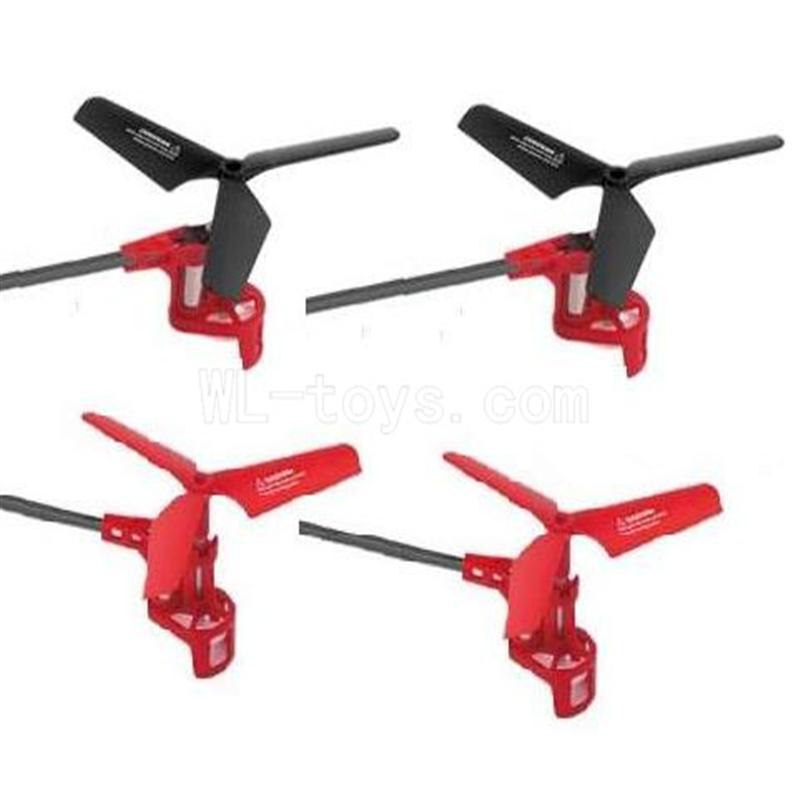 Skytech M61 M61S M61X RC Quadcopter Parts-21 Whole leg ssembiy(4pcs-2x with Red and blue wire & 2x with Black and white wire)