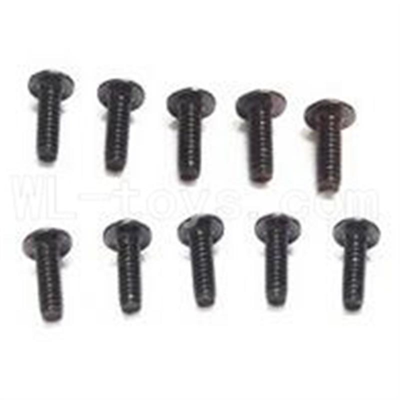 WLtoys L969 L212 Round Head Screw PWA Screw 2.5x6mm(10pcs),Wltoys L969 RC Car Spare Parts,Wltoys 1/12 RC Car Parts