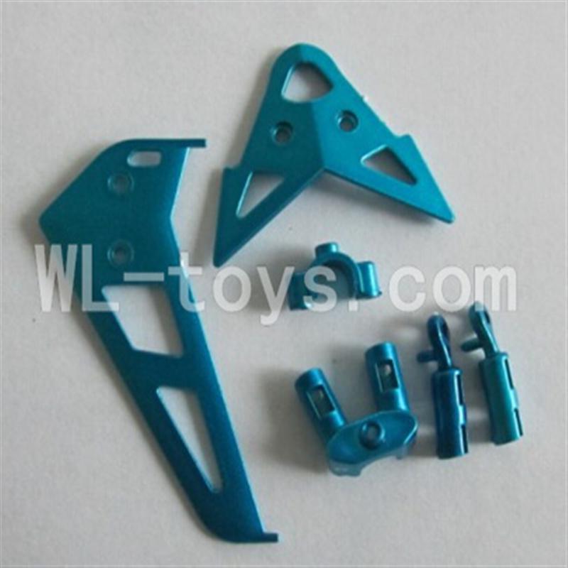 Skytech M10 M10G M10GR RC Helicopter Parts-26 Horizontal and verticall wing with fixtures