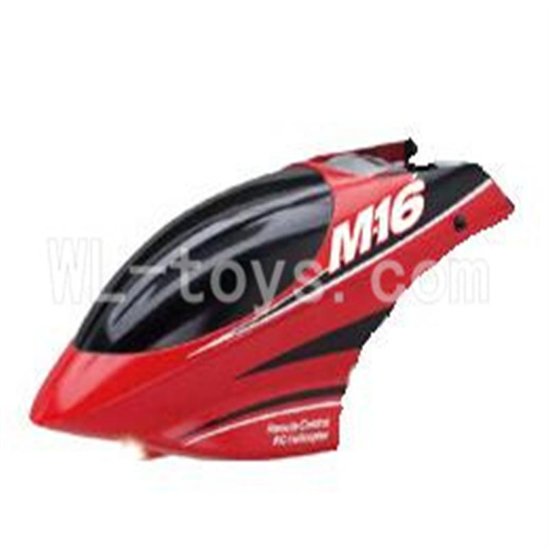 Skytech M16 M16G RC Helicopter Parts-01 Head cover-Red