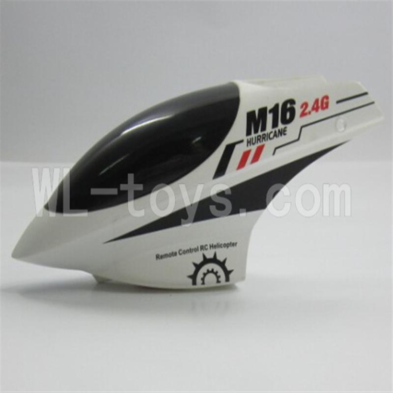 Skytech M16 M16G RC Helicopter Parts-03 Head cover-White