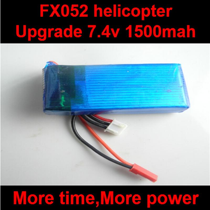 FeiLun FX052 FX052C RC Helicopter Battery ,FX052 Upgrade 7.4v 1500mah Battery 20C Li-Poli