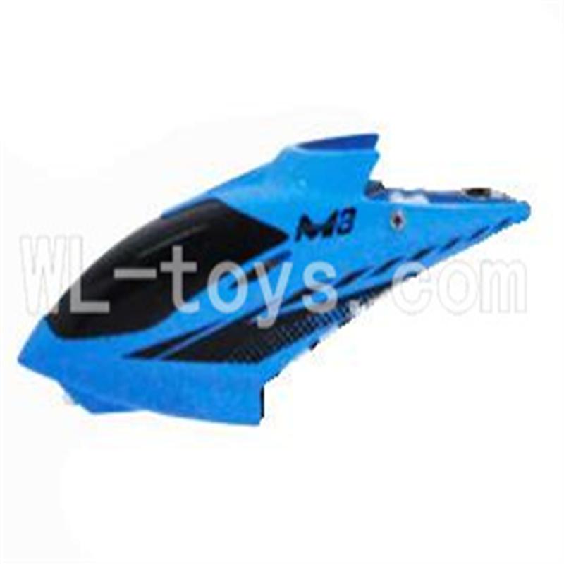 Skytech M3 M3A RC Helicopter Parts-02 Head cover-Blue