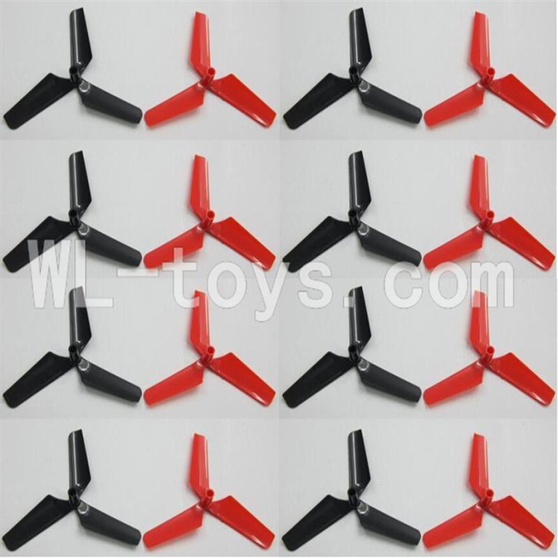 Skytech M60 RC Quadcopter Parts-03 Main rotor blades(16pcs-8X Black & 8X Red)