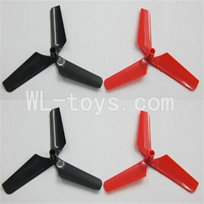 Skytech M60 RC Quadcopter Parts-04 Main rotor blades(4pcs-2X Black & 2X Red)