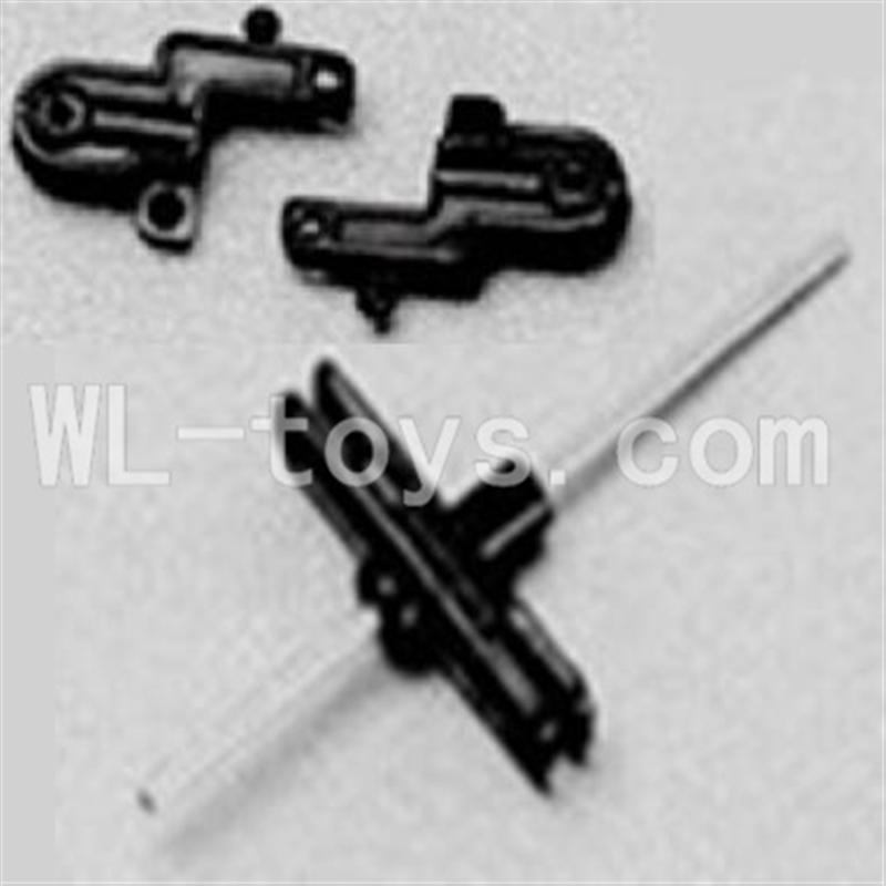 Skytech M25 M35 RC Helicopter parts ,Skytech M25 parts-16 Upper main blade grip set & Main shaft pipe & lower main blade grip set