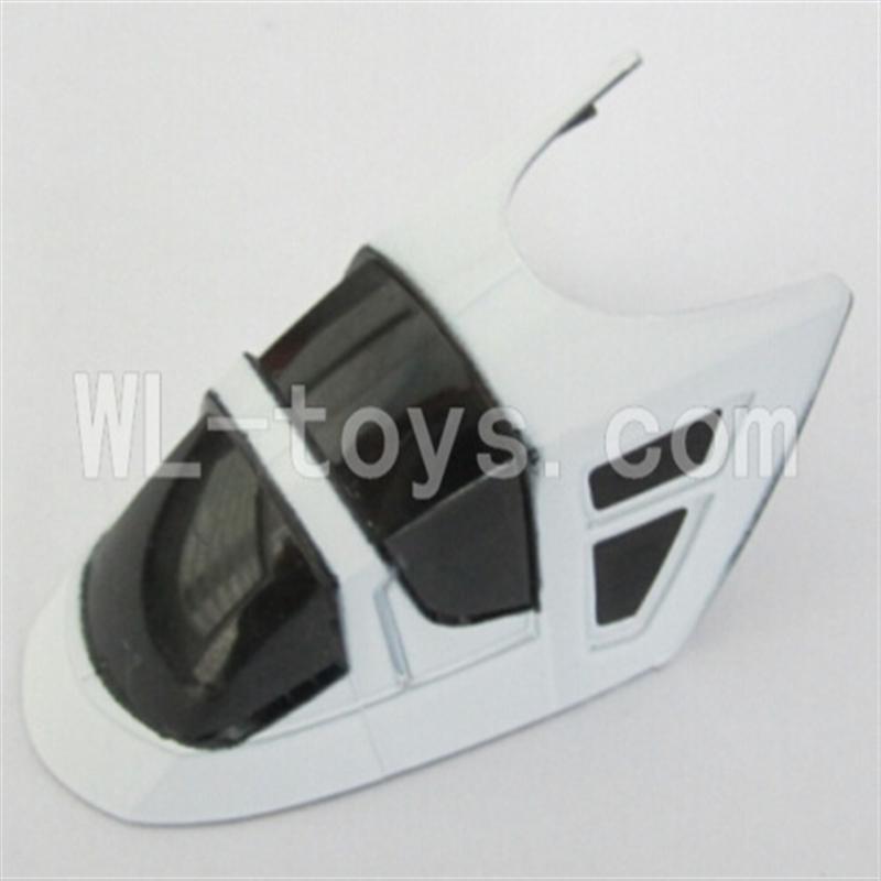 Skytech M37 RC Helicopter Parts-02 Head cover,Shell(White)