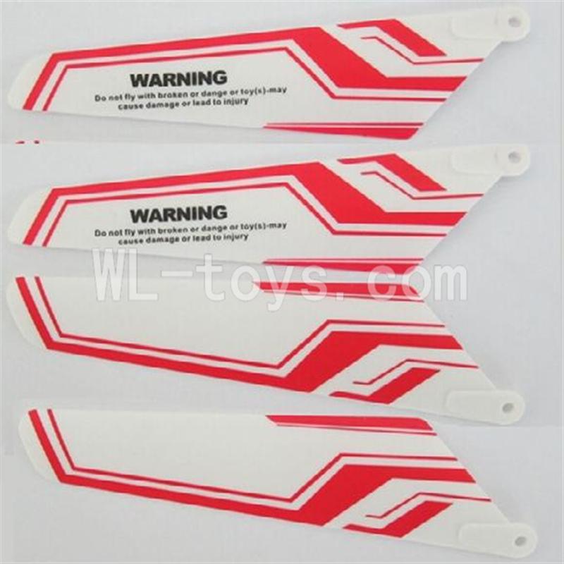 Skytech M37 RC Helicopter Parts-04 Main blades(4pcs-2A+2B)-Red