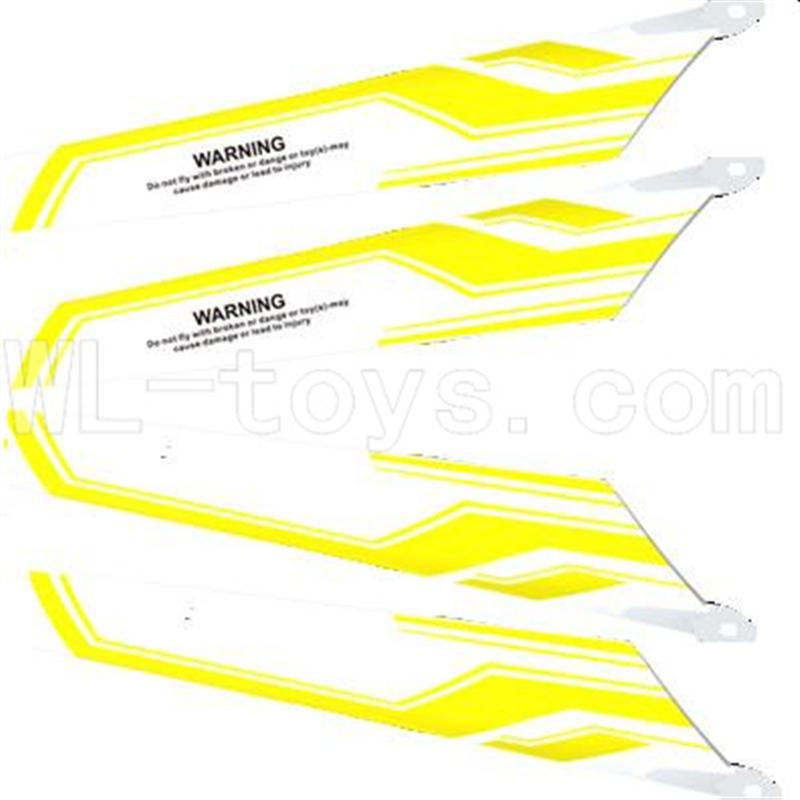 Skytech M37 RC Helicopter Parts-05 Main blades(4pcs-2A+2B)-Yellow