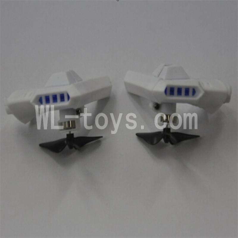 Skytech M39 RC Helicopter Parts-26 Side wing parts(Version 3)-with 2pcs side f;u motor and side fly blade