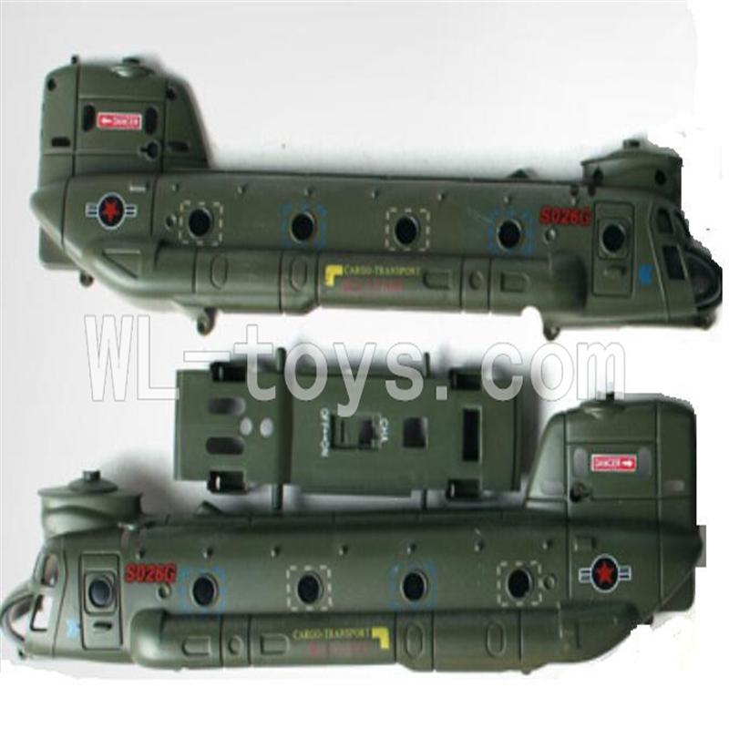 SYMA S026G rc helicopter parts-01 Upper Shell cover & Lower shell cover