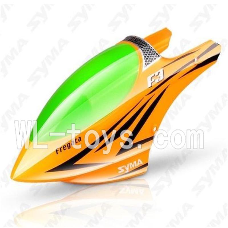 SYMA F3 RC helicopter parts-01 Head cover(Yellow & Green)