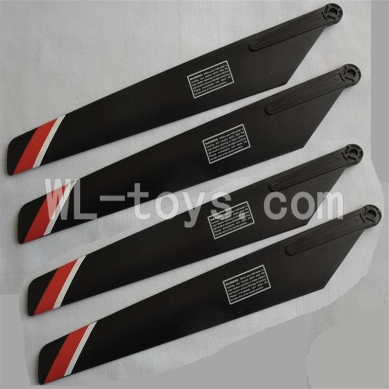 FeiLun FX067 FX067C RC Helicopter parts-03 Main rotor blades(4pcs)-Red