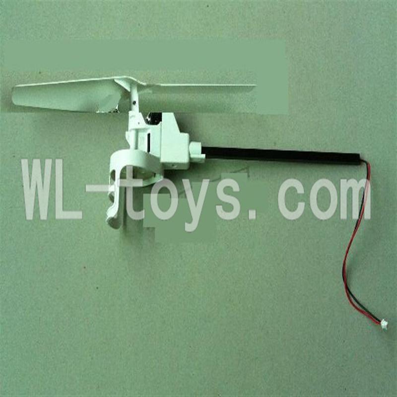 XinXun X46, X46V RC Quadcopter parts-17 Tail assemble unit 2(Include Main motor,motor cover,main gear with hollow pipe,bearing,blades and Carbon rod)