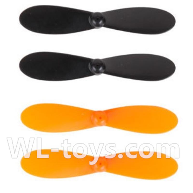 SYMA X2 X2A RC Quadrocopter parts-05 Main rotor blades(4pcs-2X Black & 2X Orange)