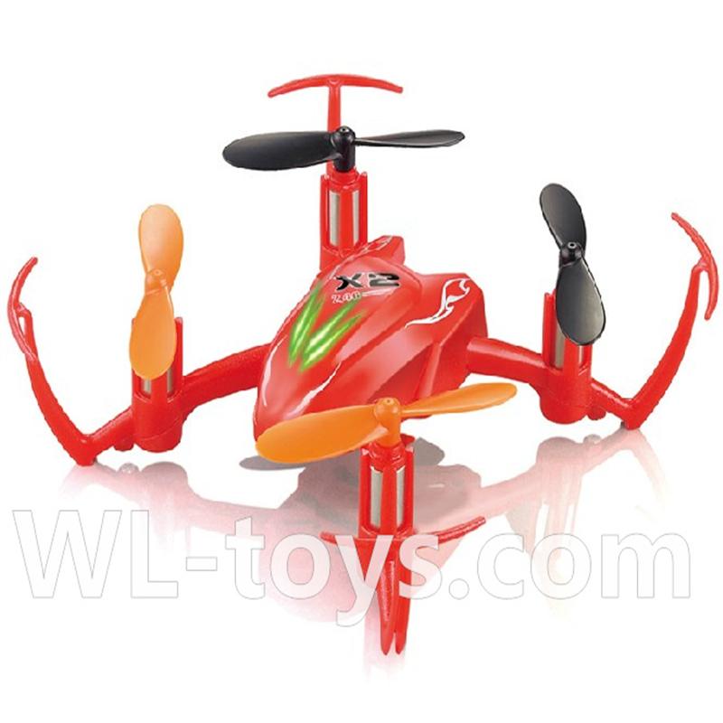 SYMA X2 X2A RC Quadrocopter parts-22 BNF-Red(Only X2 Quadcopter Body,No battery,No charger,No transmitter)