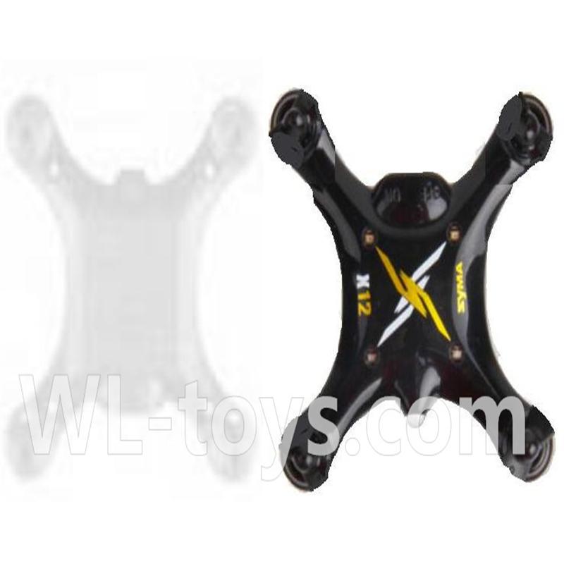 SYMA X12 RC Quadrocopter parts-02 Bottom frame & Upper shell cover-Black
