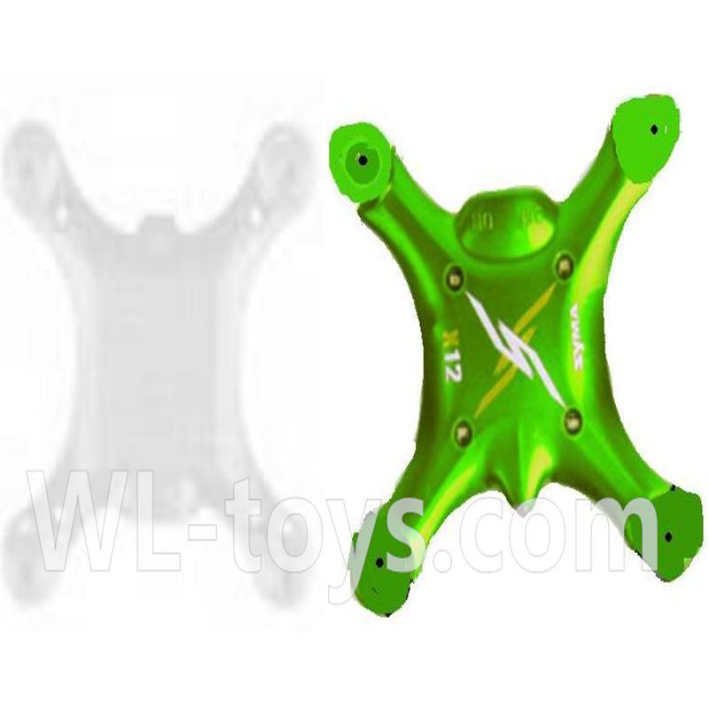 SYMA X12 RC Quadrocopter parts-03 Bottom frame & Upper shell cover-Green