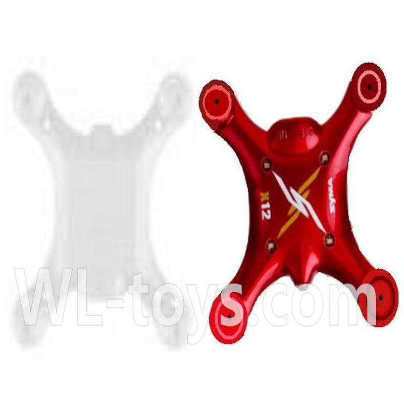 SYMA X12 RC Quadrocopter parts-04 Bottom frame & Upper shell cover-Red