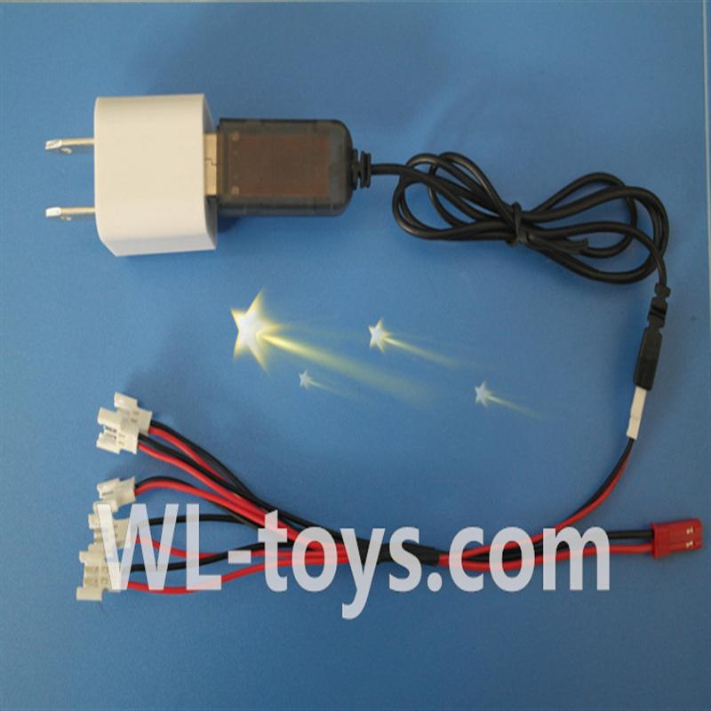 UDI U939 RC Quadcopter parts-30 USB-to-Socket conversion plug & USB & 1-to-5 Cable ((Not include the 5 battery)