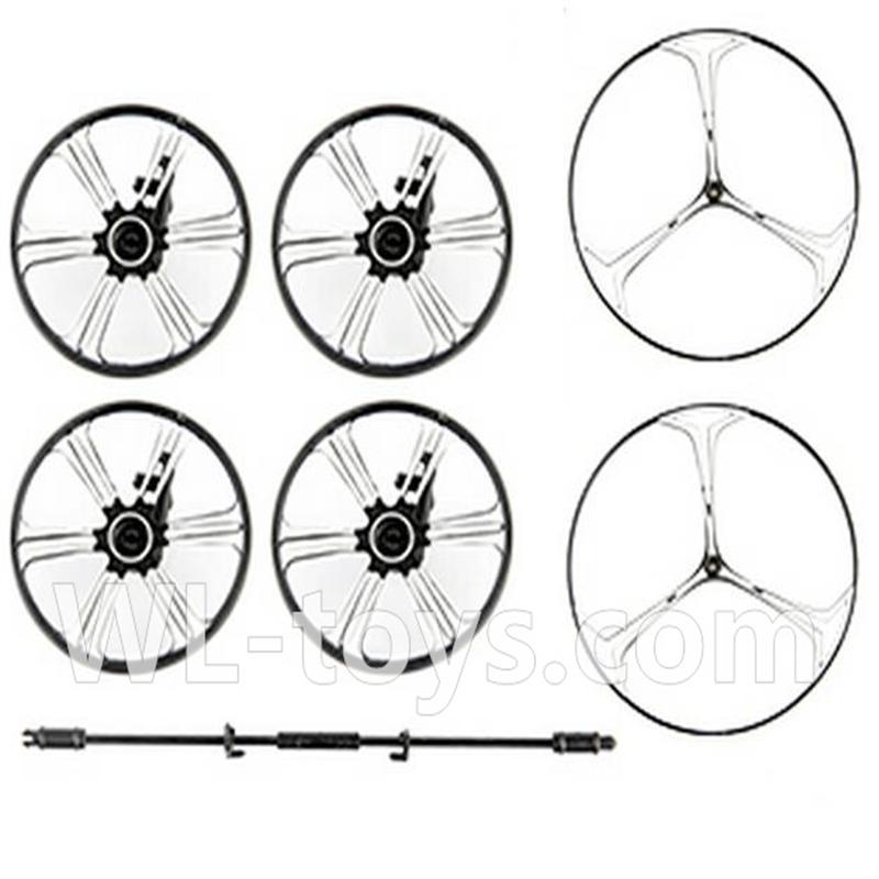 UDI U941 RC Quadcopter parts-06 Small wheel(4pcs) & Big wheel (2pcs) & Connecting rods for wheel(1pcs)