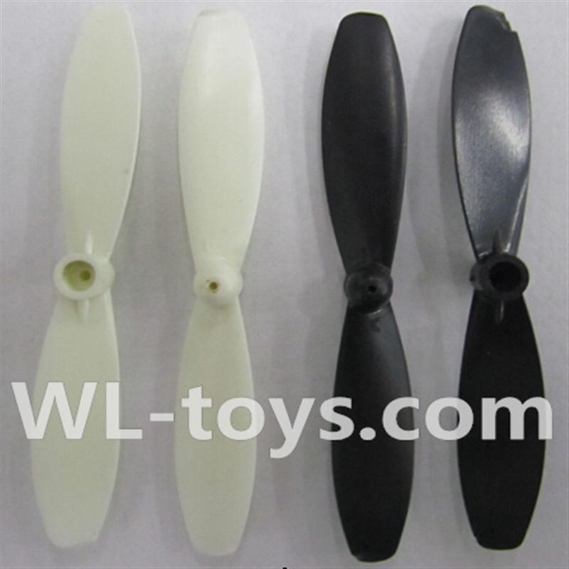 UDI U941 RC Quadcopter parts-11 Main rotor blades(4pcs-2X White & 2X Black)