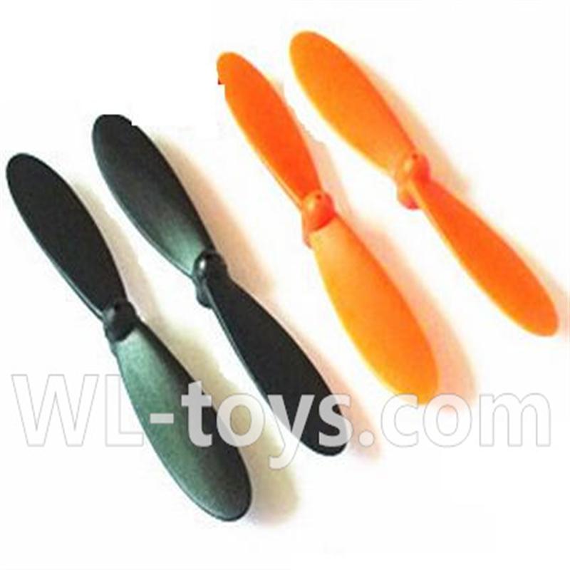 UDI U941 RC Quadcopter parts-14 Main rotor blades(4pcs-2X Orange & 2X Black)