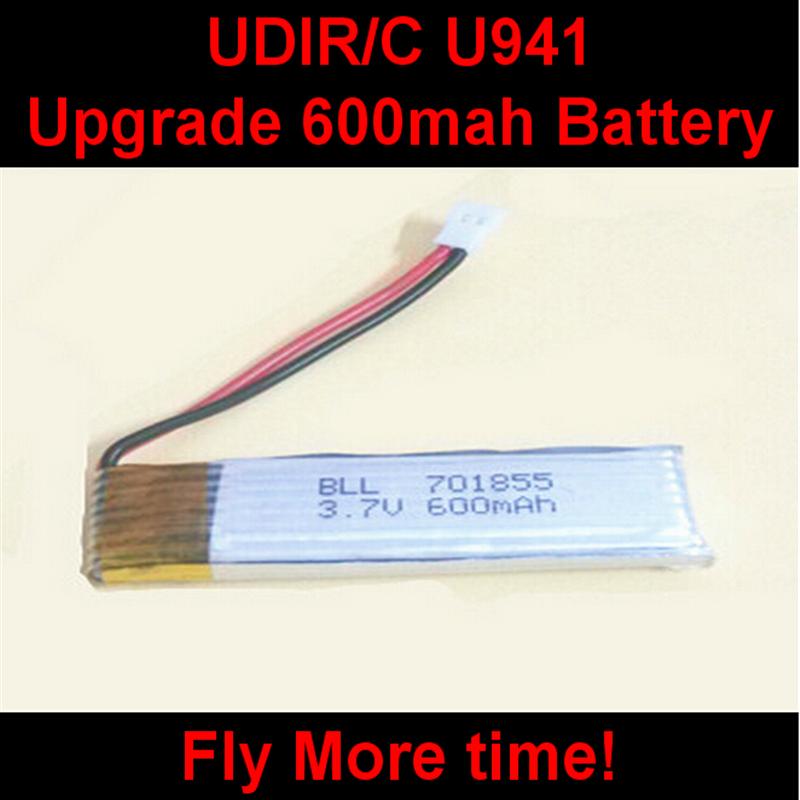 UDI U941 RC Quadcopter parts-17 Upgrade 3.7v 600mah 15c battery