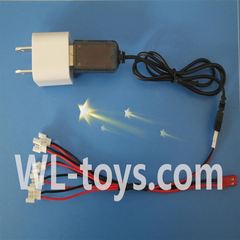 UDI U941 RC Quadcopter parts-37 USB-to-Socket conversion plug & USB & 1-to-5 Cable ((Not include the 5 battery)