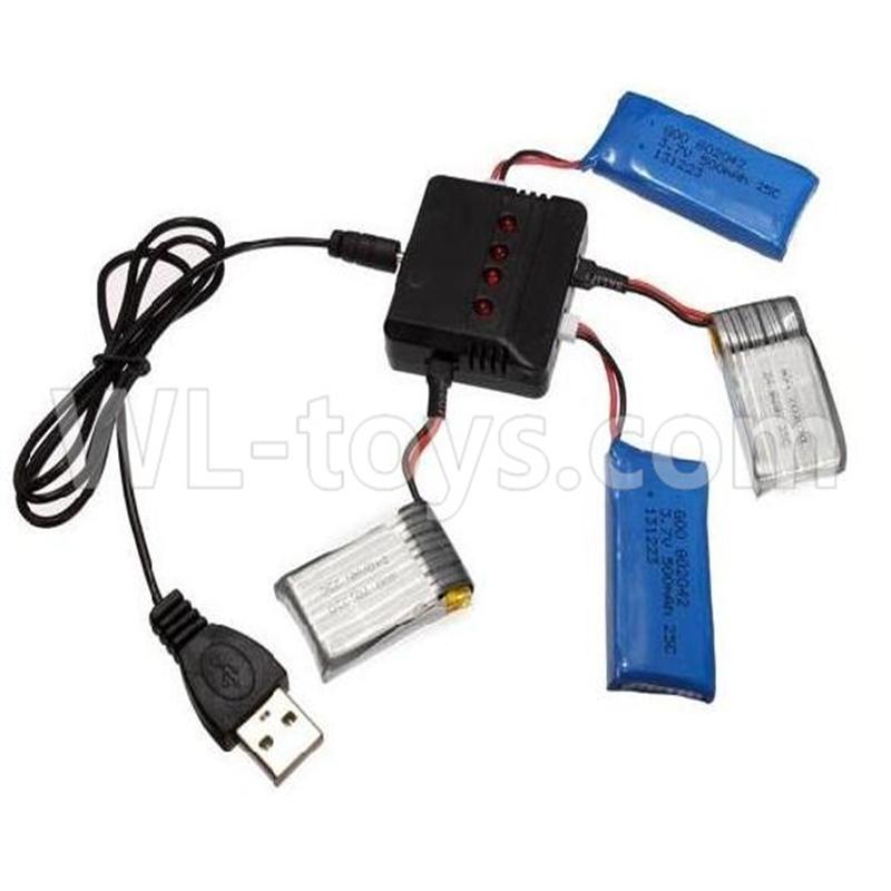 NiHui U107 U207 RC Quadrocopter Parts-22 upgrade 1-to-4 charger & balance-charger(Not include the 4 battery)