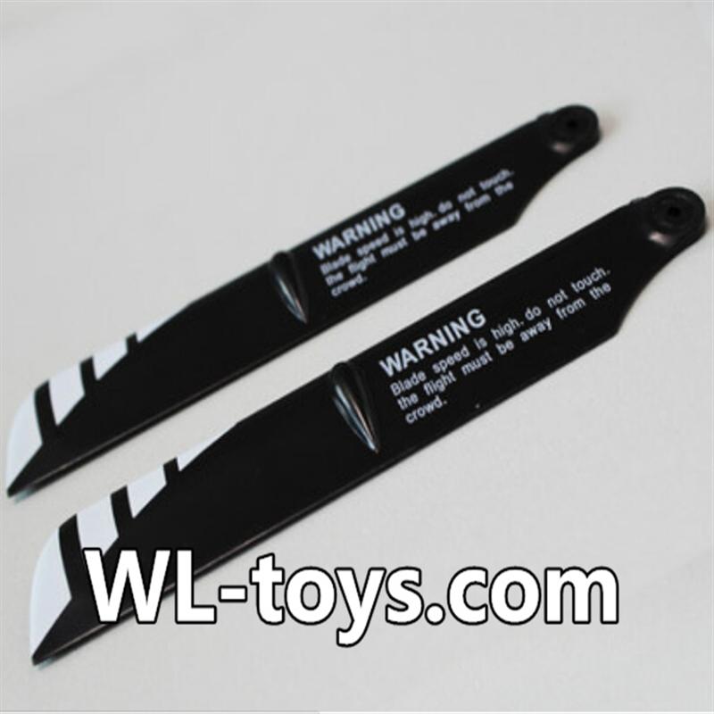NiHui H377 RC Helicopter Parts-02 Official Main rotor blades(2pcs)-Black