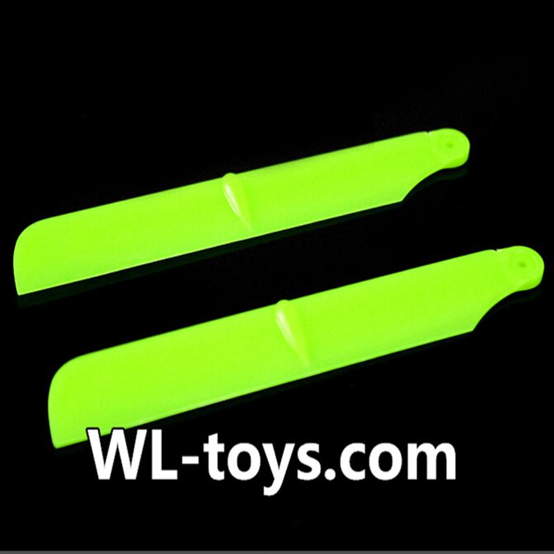 NiHui H377 RC Helicopter Parts-03 upgrade Main rotor blades(2pcs)-Green